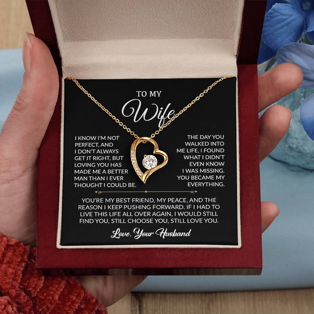To My Wife Necklace, Gift For Wife, Anniversary Gift For Wife, Necklace For Wife
