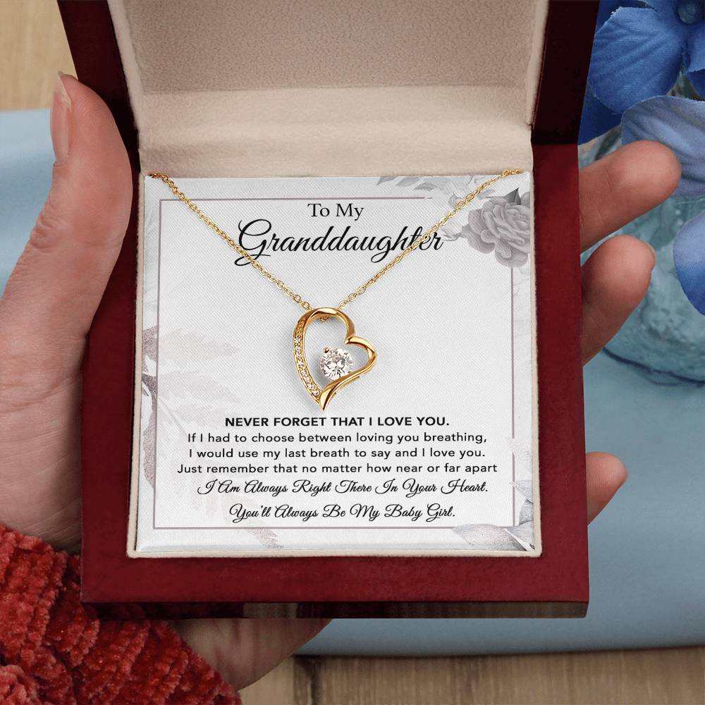 To My Granddaughter Necklace, Gift From Grandpa, Necklace For Granddaughter 6_1