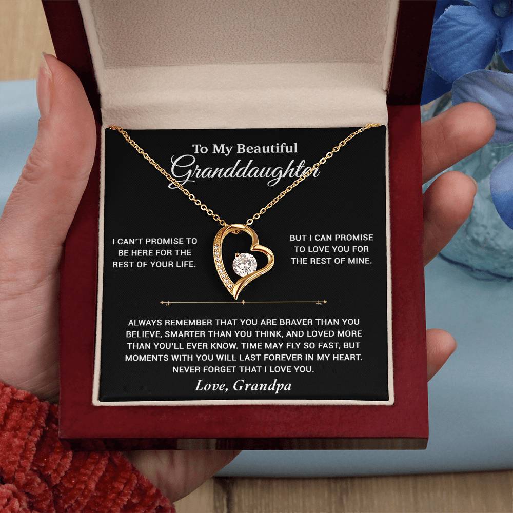 To My Granddaughter Necklace, Birthday Gift For Granddaughter, Birthday Gifts