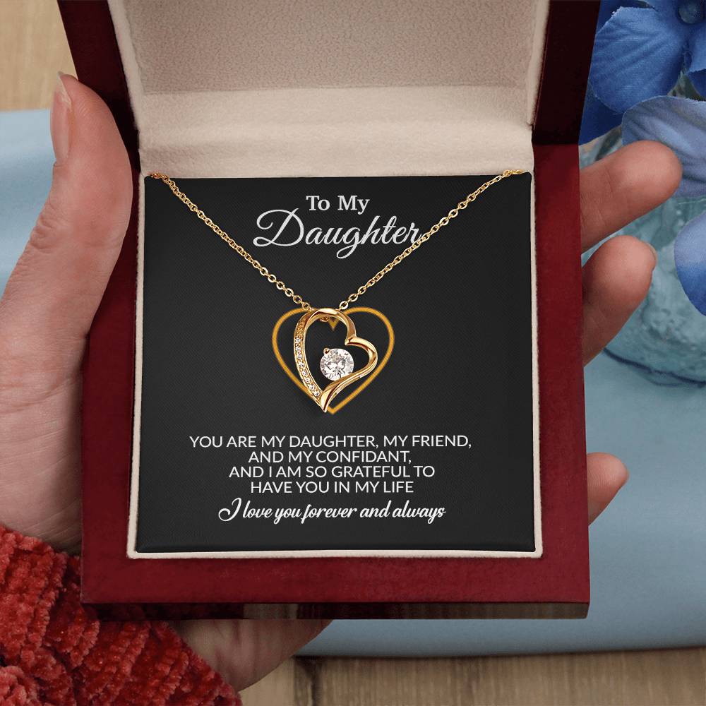 To My Daughter Necklace, Gift for Daughter from Mom, Mother Daughter Necklace