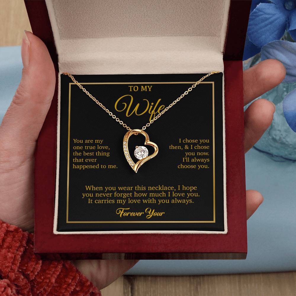 To My Wife Necklace, Gift For Wife, Anniversary Gift For Wife, Necklace For Wife