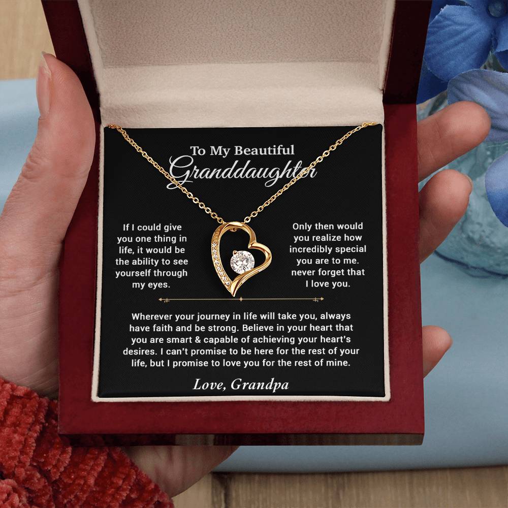 To My Granddaughter Necklace, Birthday Gift For Granddaughter, Birthday Gifts