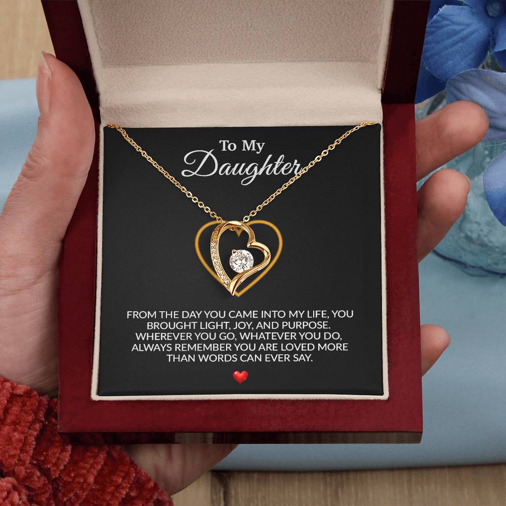 To My Daughter Necklace, Gift for Daughter from Dad, Father Daughter Necklace