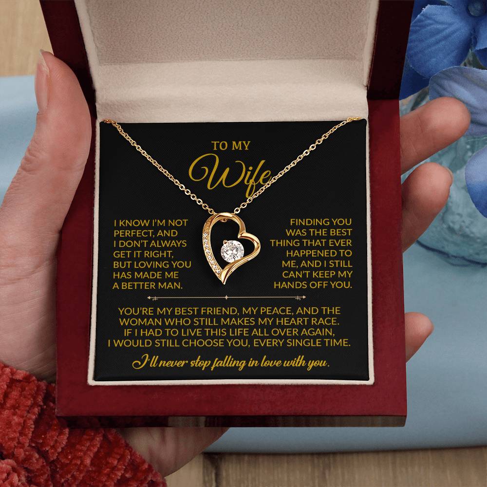 To My Wife Necklace, Gift For Wife, Anniversary Gift For Wife, Christmas Gift