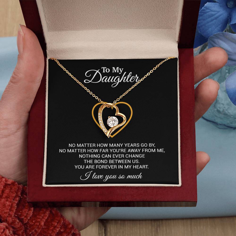 To My Daughter Necklace, Gift For Daughter From Dad, Daughter Father Necklace 12_7_Black