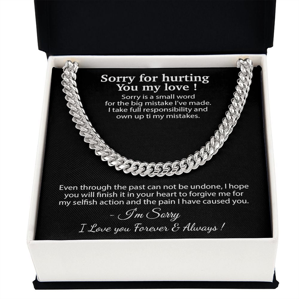 Apology Gift for Him Necklace, Forgiveness Necklace, Sorry Gift for Him, Apology Gift for Boyfriend