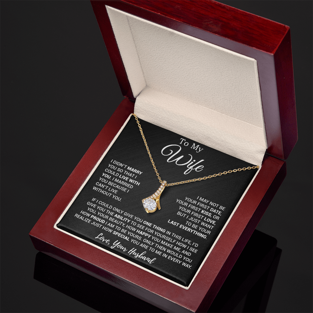 To My Wife Necklace, Gift For Wife, Anniversary Gift For Wife, Necklace For Wife 27_3