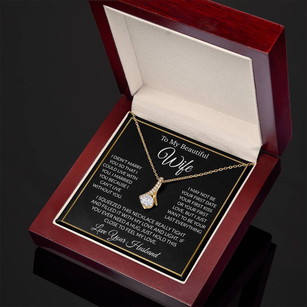 To My Wife Necklace, Gift For Her, Gift For Wife, Wife Jewelry, Christmas Gift