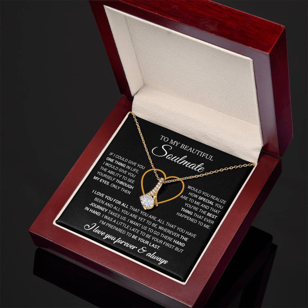 To My Soulmate Necklace, Gift For Wife From Husband, Valentiens Gift 22_12_Black