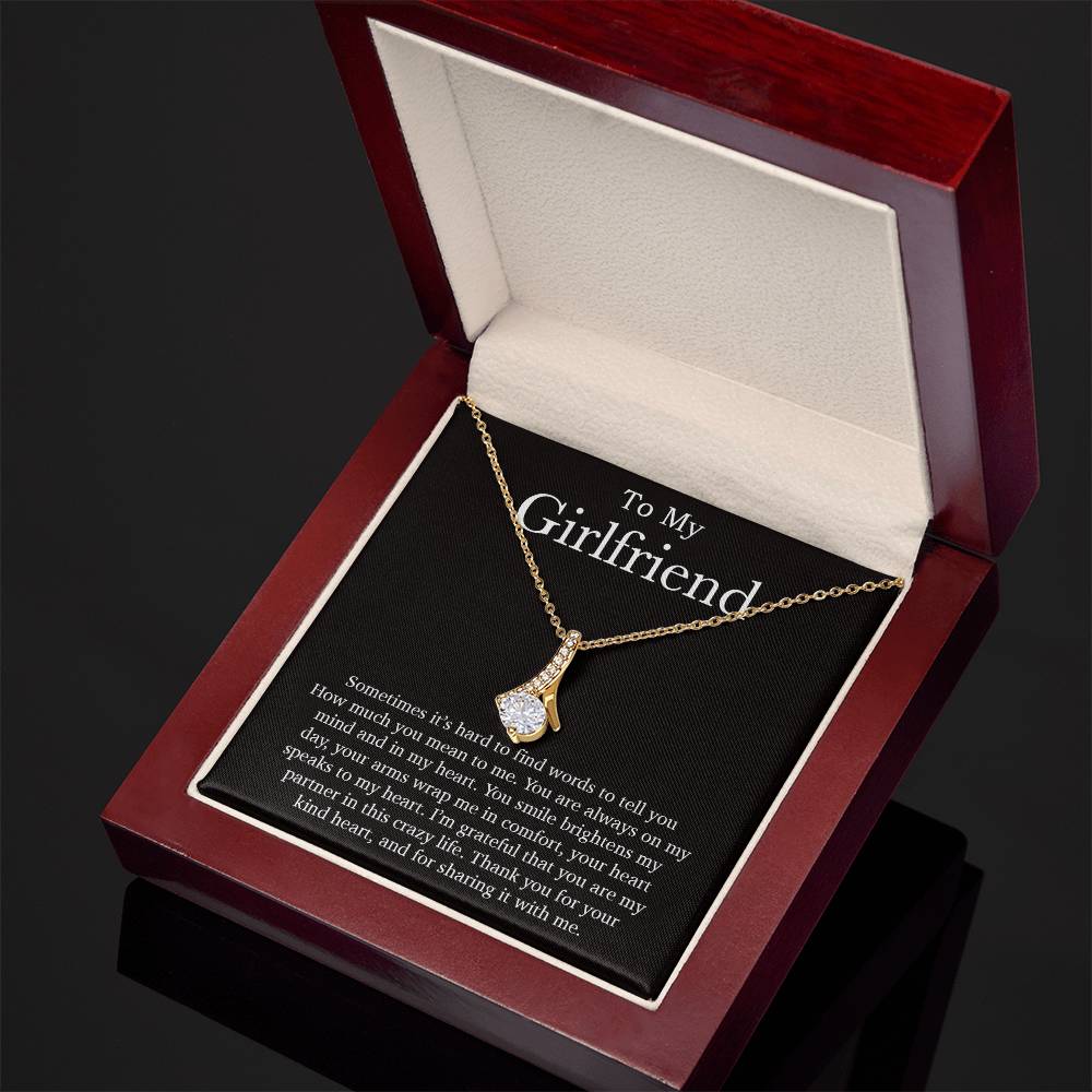 To My Girlfriend Necklace, Valentines Day Gift, Girlfriend Gifts, Birthday Gifts
