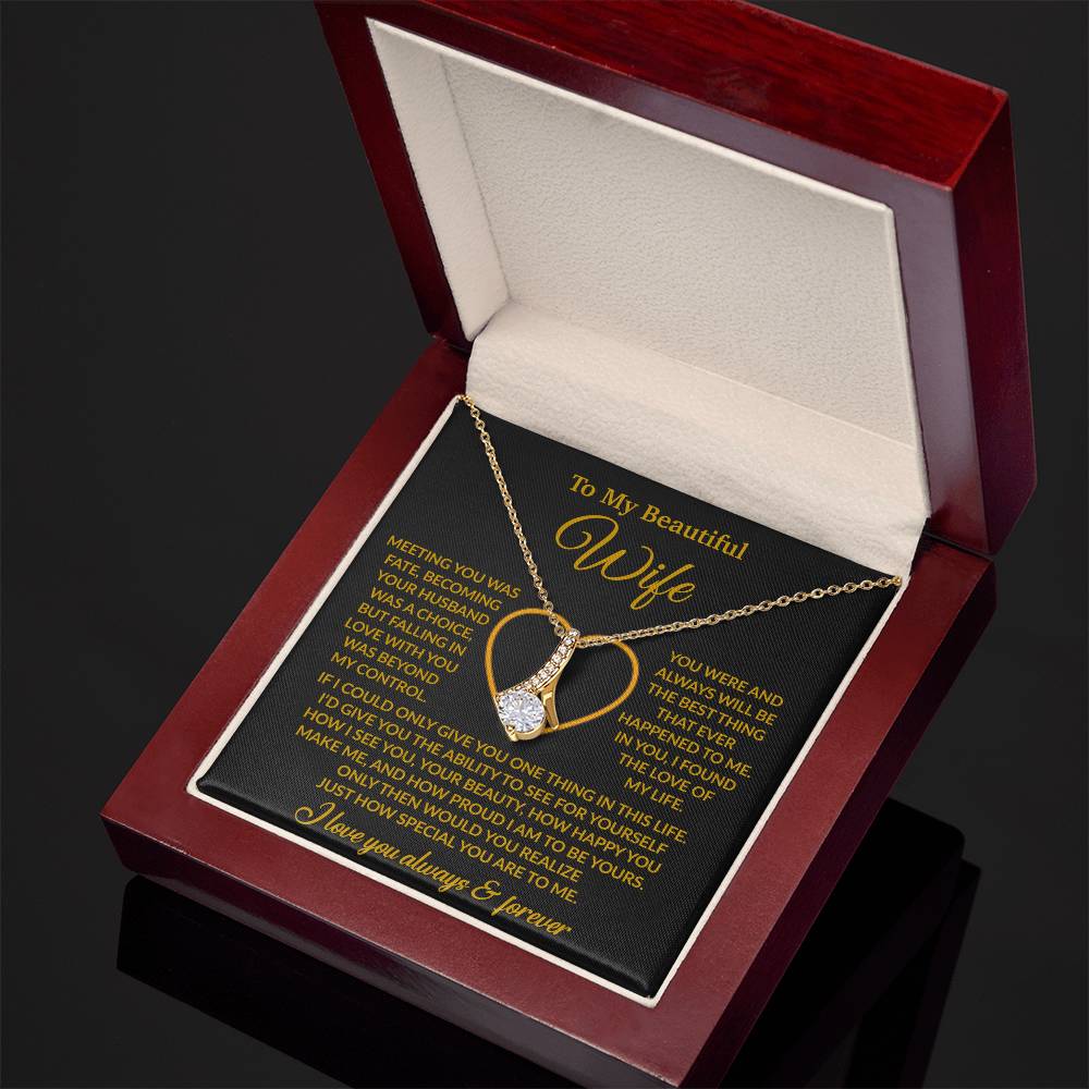 To My Wife Necklace, Wife Gift from Husband, Christmas Gift 27_11