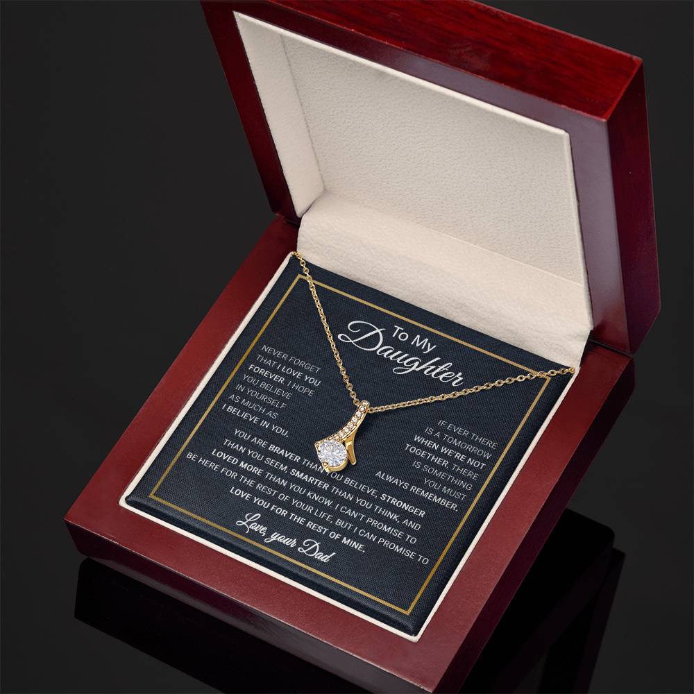 To My Daughter Necklace, Gift For Daughter From Dad, Daughter Father Necklace 13_10