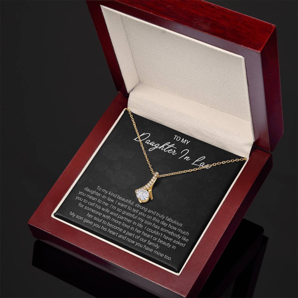 To My Daughter-In-Law Necklace, Gift For Daughter In Law, Daughter In Law Gift