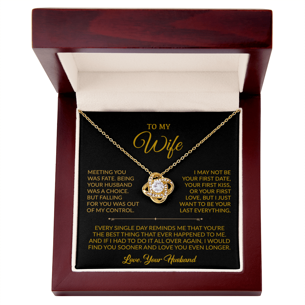 To My Wife Necklace, Gift For Wife, Anniversary Gift For Wife, Necklace For Wife 6_9_Gold