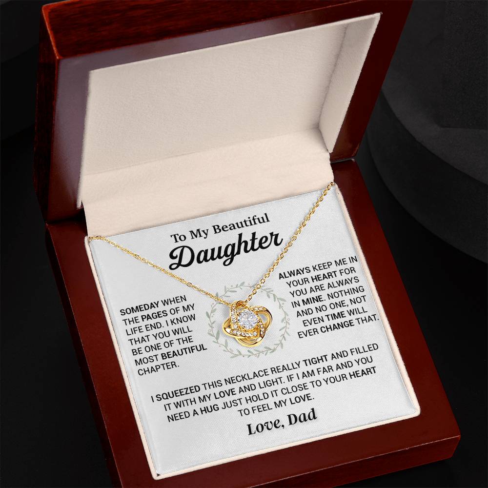 To My Daughter Necklace, Gift for Daughter from Dad, Daughter Father Necklace 4_11