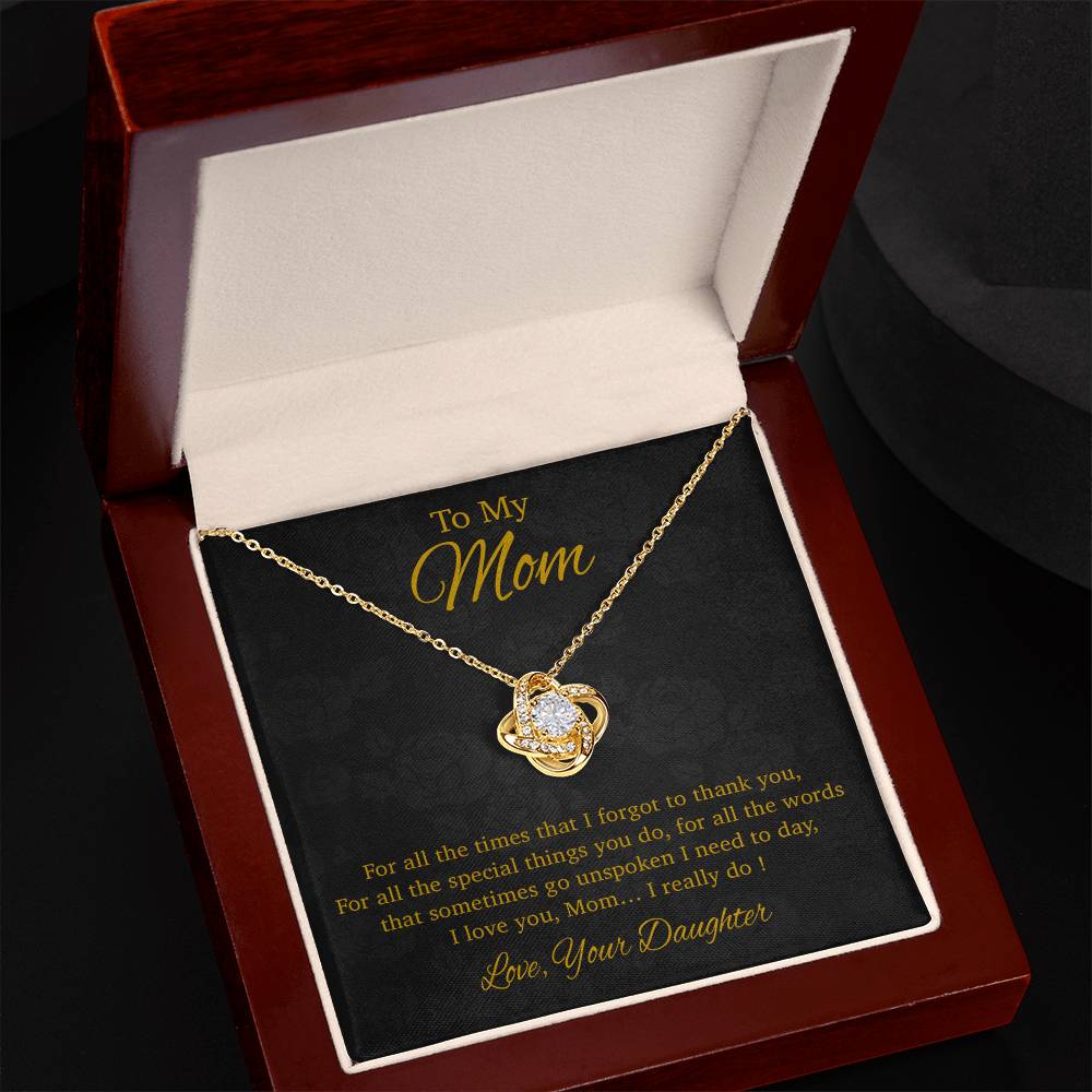 To My Mom Necklace, Gift For Mom From Daughter, Mother's Day Gifts 31_3_Gold