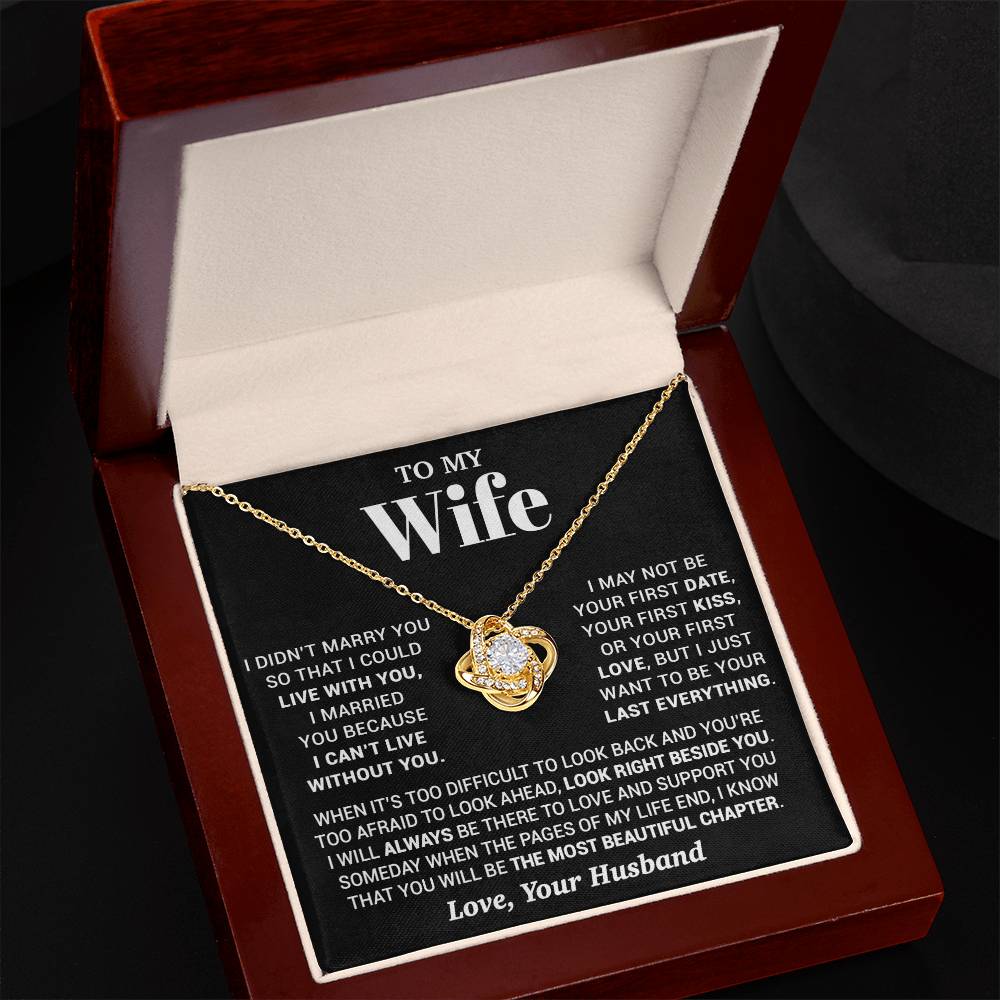 To My Wife Necklace, Christmas Gifts For Women, Anniversary Gift For Wife 28_9_Black