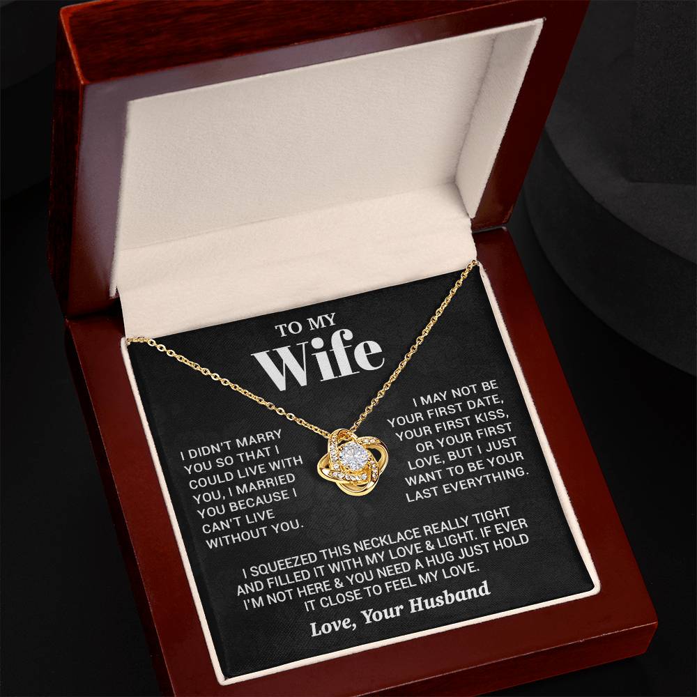 To My Wife Necklace, Christmas Gifts For Women, Anniversary Gift For Wife 27_9_Black