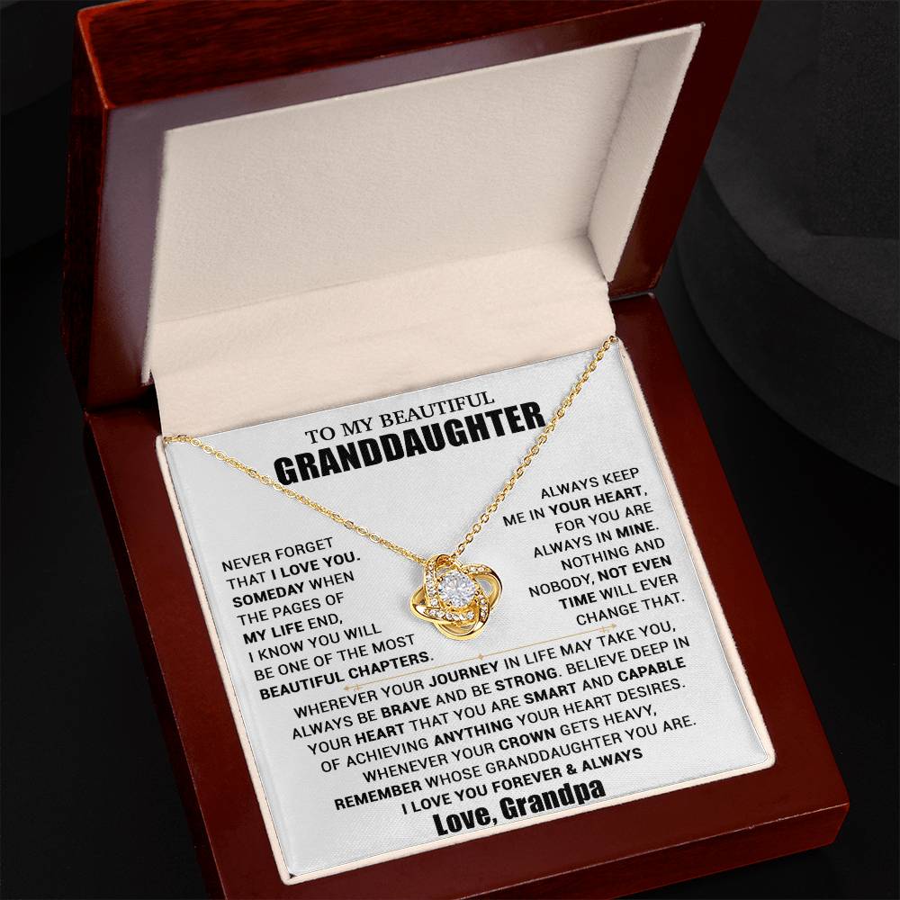 To My Granddaughter Necklace, Granddaughter Gift from Grandpa, Christmas Gift 11_10