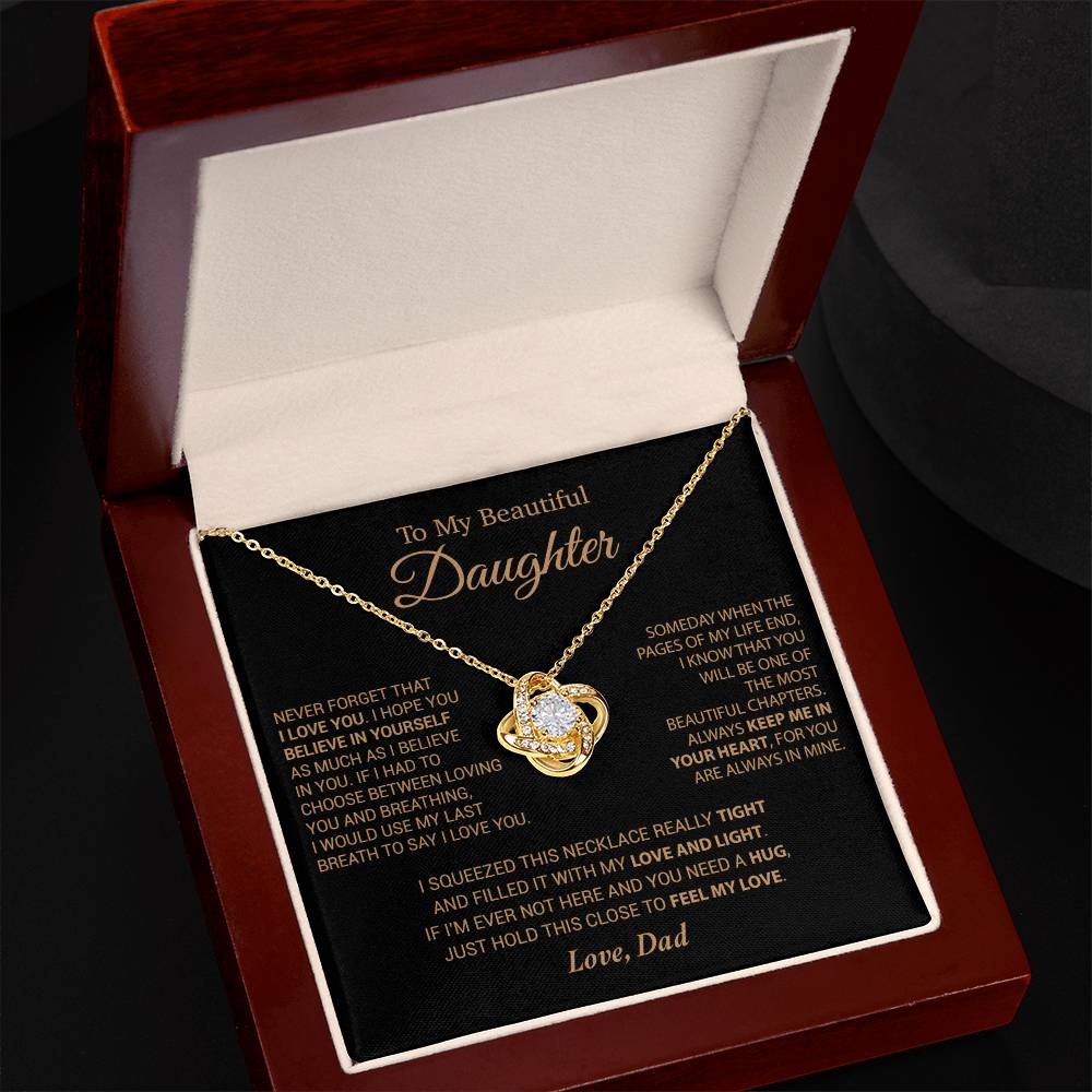 To My Daughter Necklace, Daughter Father Necklace, Daughter Gift From Dad 6_9_Cam