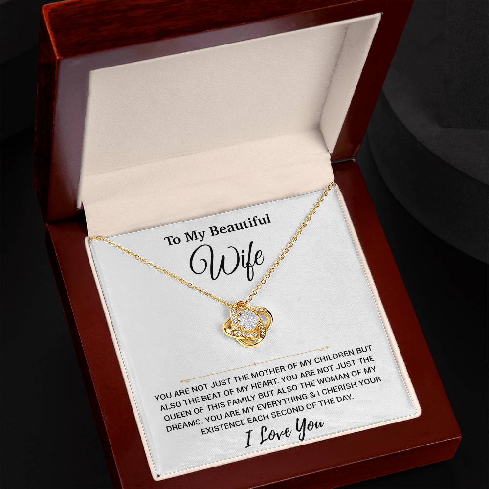 To My Wife Necklace, Christmas Gifts For Women, Anniversary Gift For Wife 24_11_White