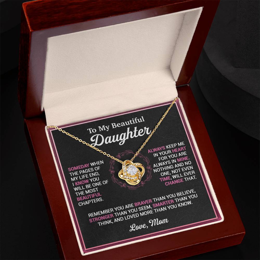 To My Daughter Necklace, Gift for Daughter from Mom, Mother Daughter Necklace 16_11