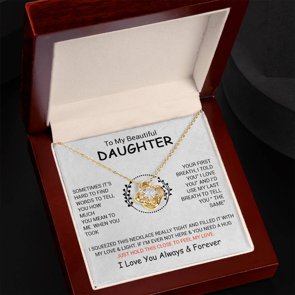 To My Daughter Necklace, Daughter Father Necklace, Daughter Gift From Dad, Mom 5_12