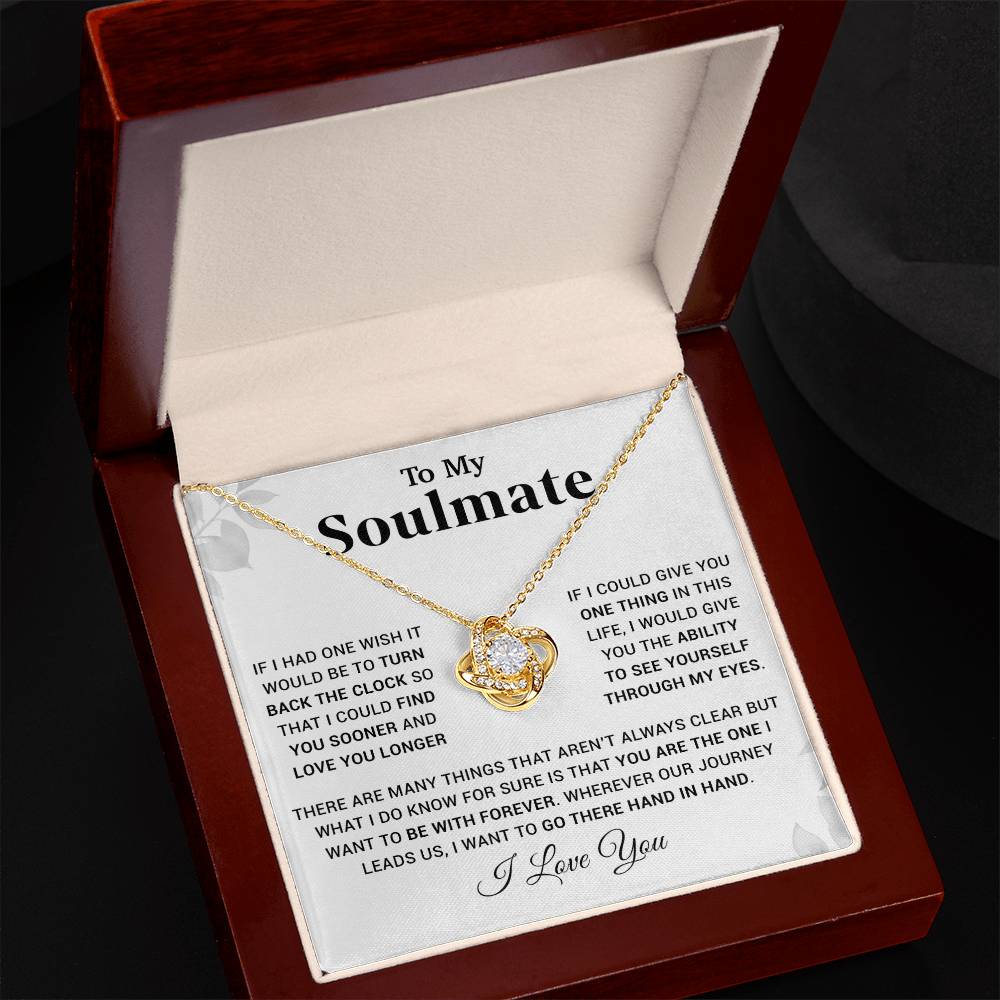 To My Soulmate Necklace, Christmas, Valentine Gift For Her, Gift For Soulmate