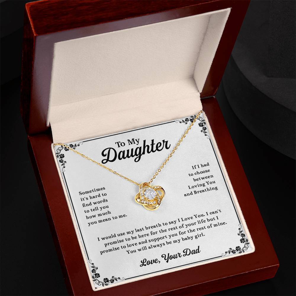 To My Daughter Necklace, Daughter Father Necklace, Daughter Gift From Dad 13_11