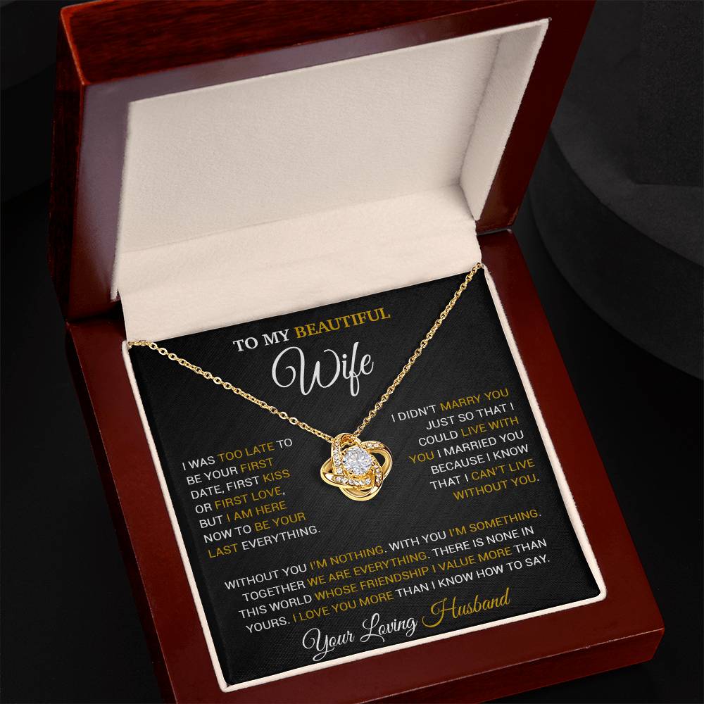 To My Wife Necklace, Christmas Gifts For Wife, Anniversary Cute Gift For Wife 9_9