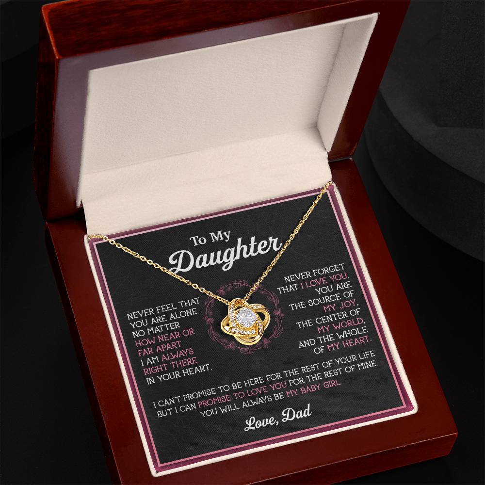 To My Daughter Necklace, Gift for Daughter from Dad, Father Daughter Necklace 12_11
