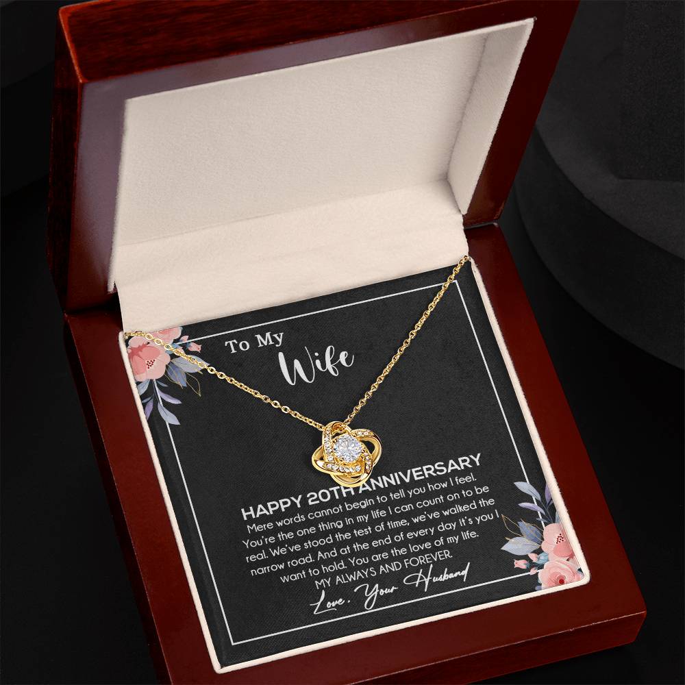 20th Anniversary Gift For Wife Necklace, 20 Year Anniversary, 20th Wedding Gift _30_10
