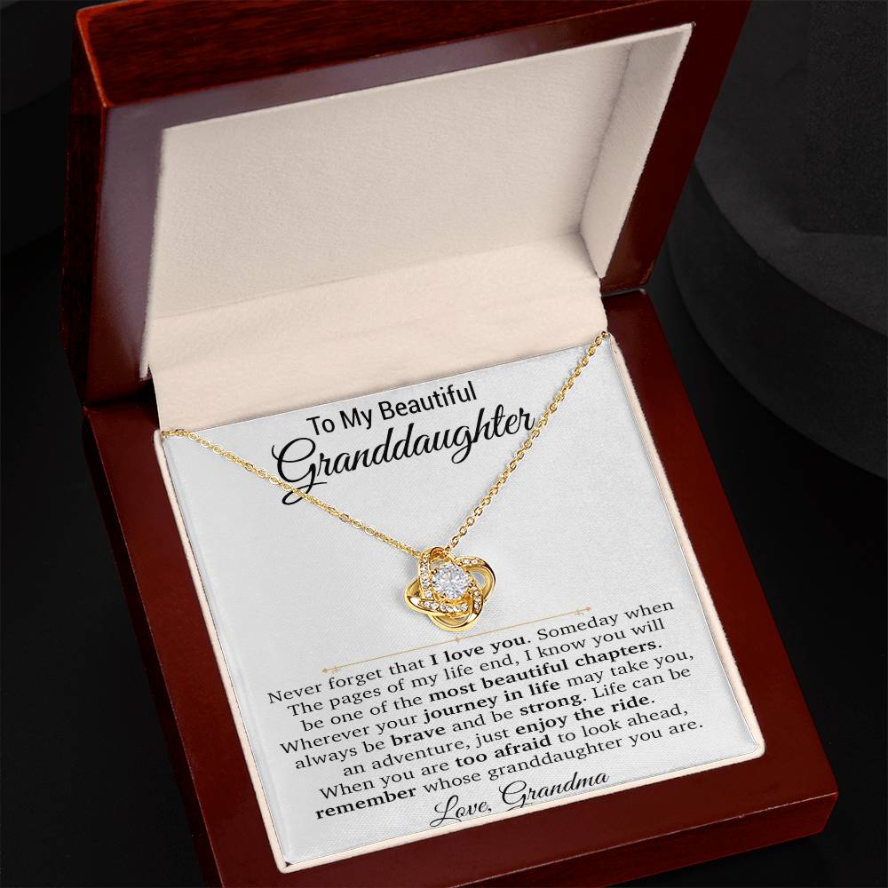 To My Granddaughter Necklace, Xmas Birthday Gift For Granddaughter From Grandma 22_11