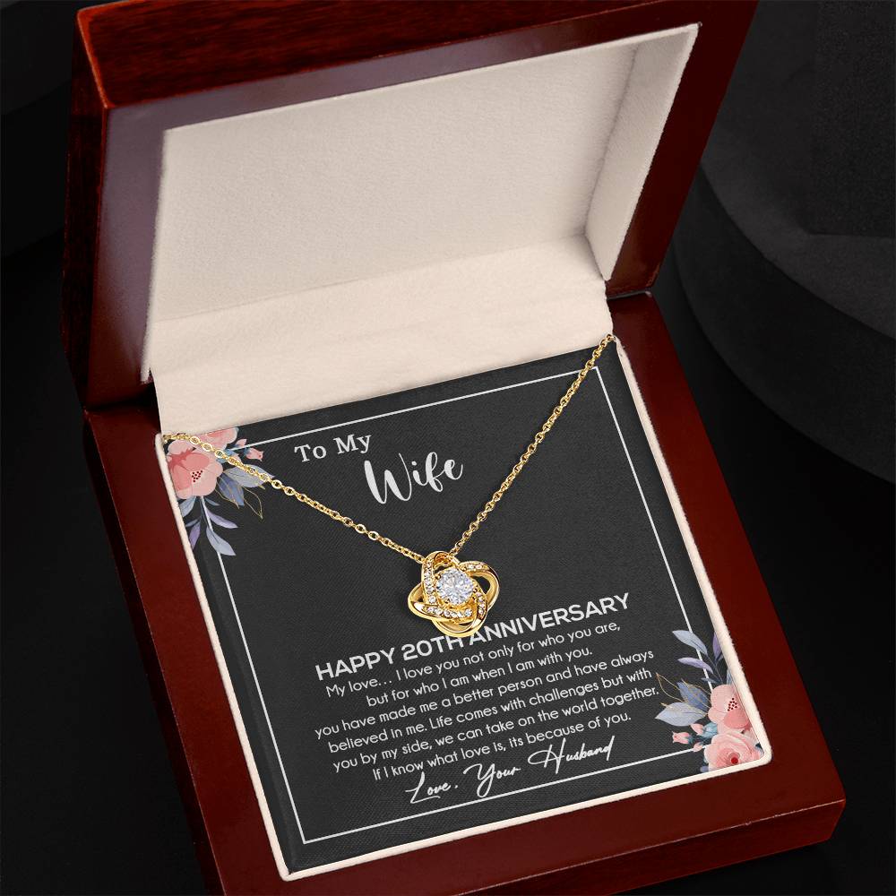 20th Anniversary Gift For Wife Necklace, 20 Year Anniversary, 20th Wedding Gift