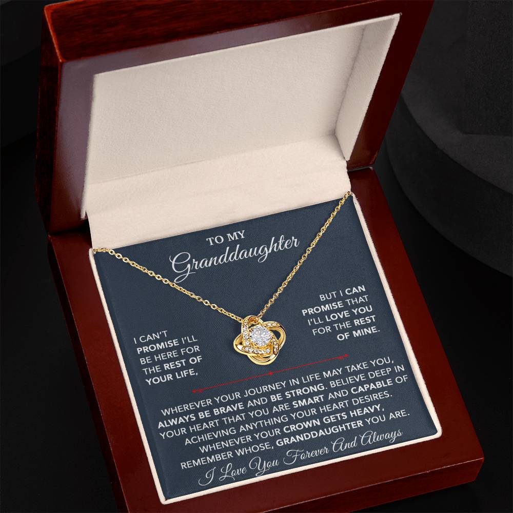To My Granddaughter Necklace, Granddaughter Gift from Grandpa, Christmas Gift