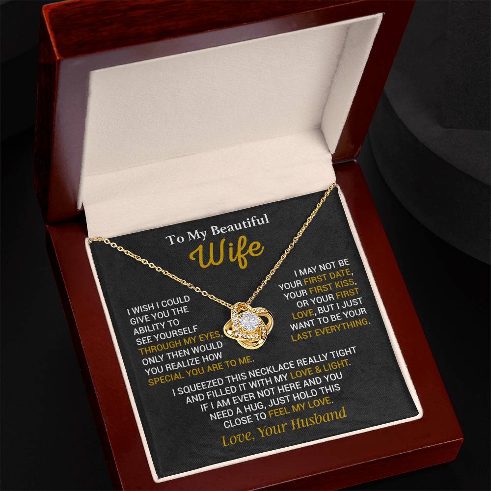 To My Wife Necklace, Christmas Gift For Wife, Wife Birthday Gift