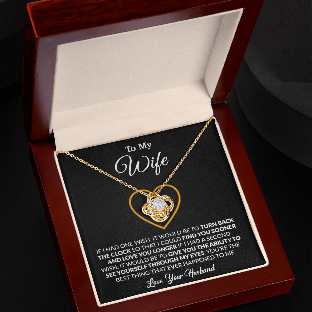 To My Wife Necklace, Gift For Wife, Anniversary Gift For Wife, Necklace For Wife 13_1_Black