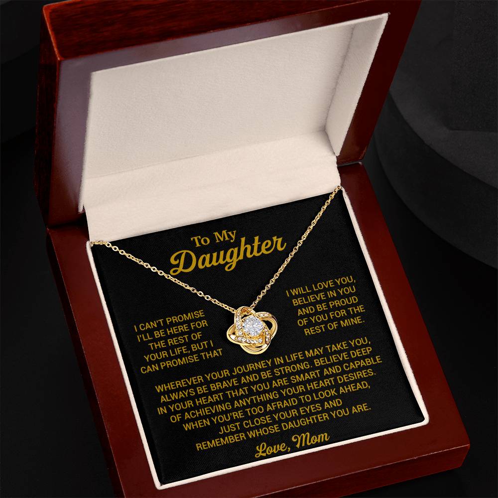 To My Daughter Necklace, Daughter Mother Necklace, Daughter Gift From Mom 16_8_Gold