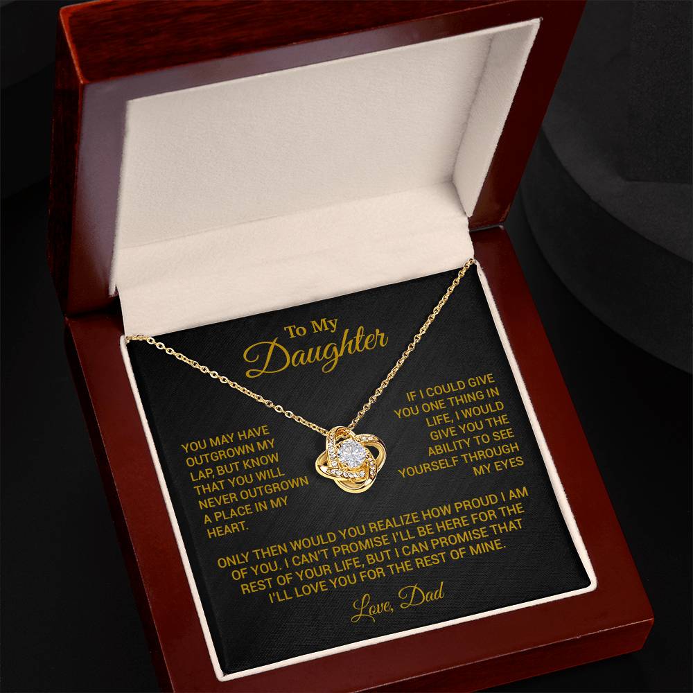 To My Daughter Necklace, Daughter Father Necklace, Daughter Gift From Dad 17_8_Gold