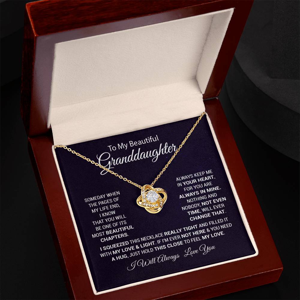 To My Granddaughter Necklace, Gift For Granddaughter, Christmas Gift