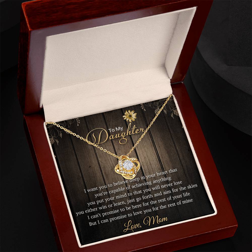 To My Daughter Necklace, Gift From Mom For Daughter, Christmas Gift