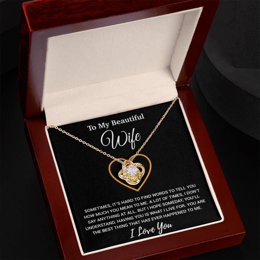 To My Wife Necklace, Christmas Gifts For Women, Anniversary Gift For Wife 21_11_Black