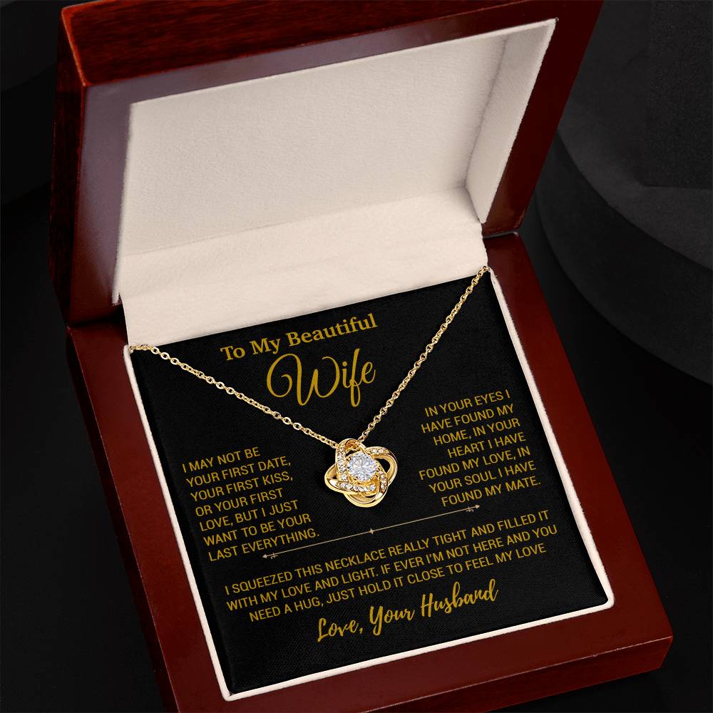 To My Wife Necklace, Christmas Gifts For Women, Anniversary Gift For Wife 23_12_Gold