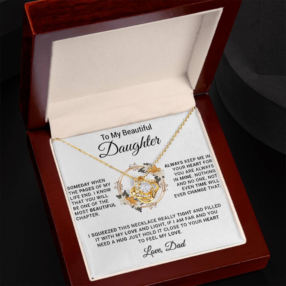 To My Daughter Necklace, Gift for Daughter from Dad, Daughter Father Necklace 20_11