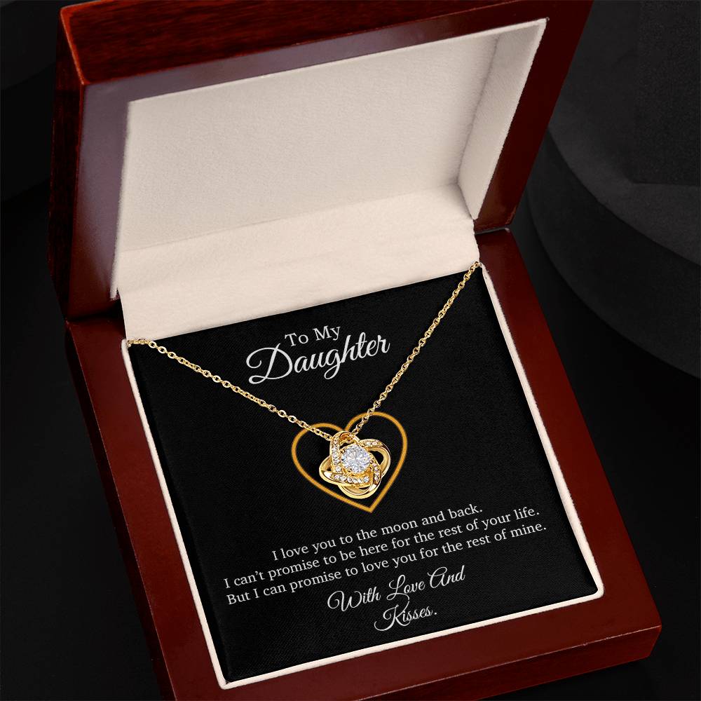 To My Daughter Necklace, Gift For Daughter From Dad, Daughter Father Necklace 9_7_Black
