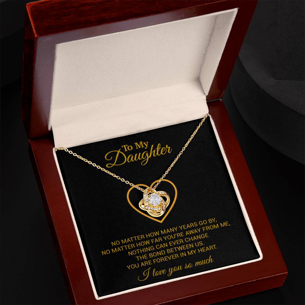 To My Daughter Necklace, Gift For Daughter From Dad, Daughter Father Necklace 12_7_Gold