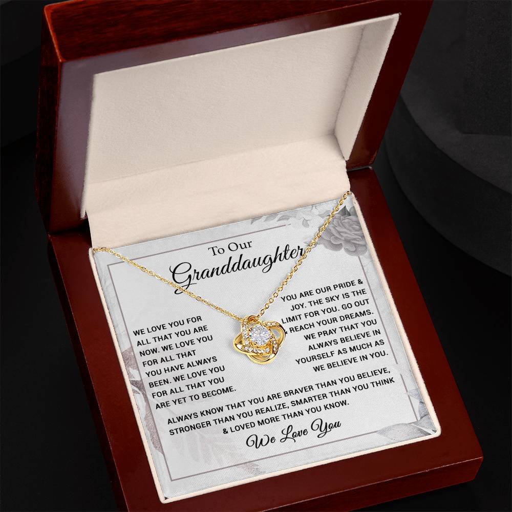 To Our Granddaughter Necklace, Xmas Birthday Gift For Granddaughter from Grandma