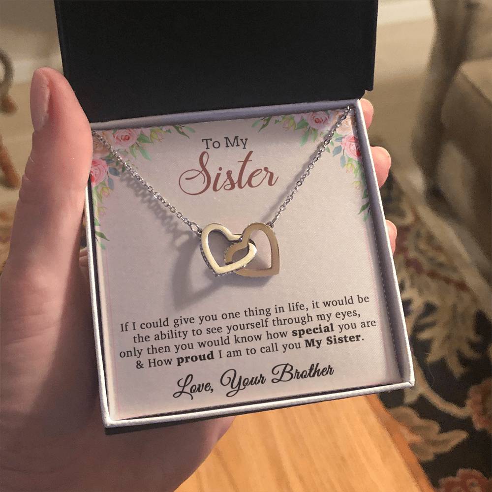 To My Sister Necklace, Brother to Sister, Birthday gift For Sister from Brother 7_12