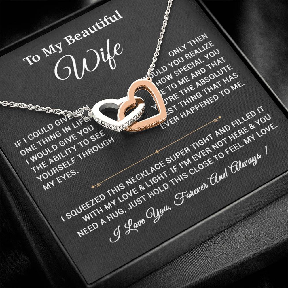 To My Wife Necklace, Gift For Wife, Anniversary Gift,Christmas Gift