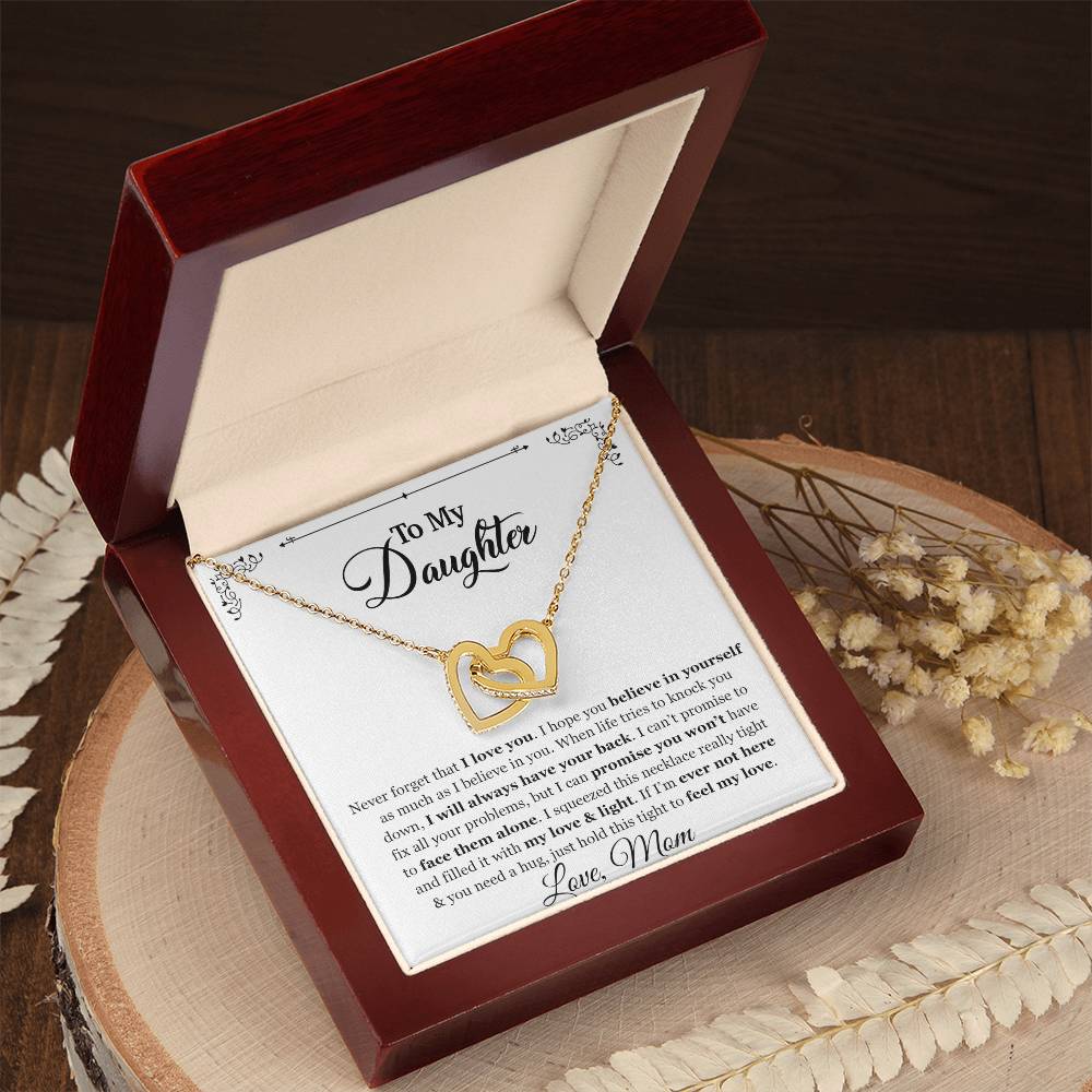 To My Daughter Necklace, Gift for Daughter from mom, Daughter Father Necklace